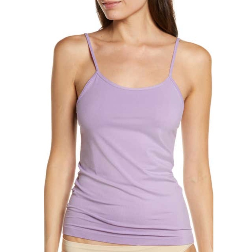 Nordstrom Bare Scoop Front Cami Purple Wave Medium Adjustable Straps
